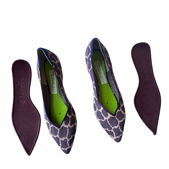 Rothy’s The Point Violet Giraffe Retired Women’s Size 9.5 New - Picture 7 of 8